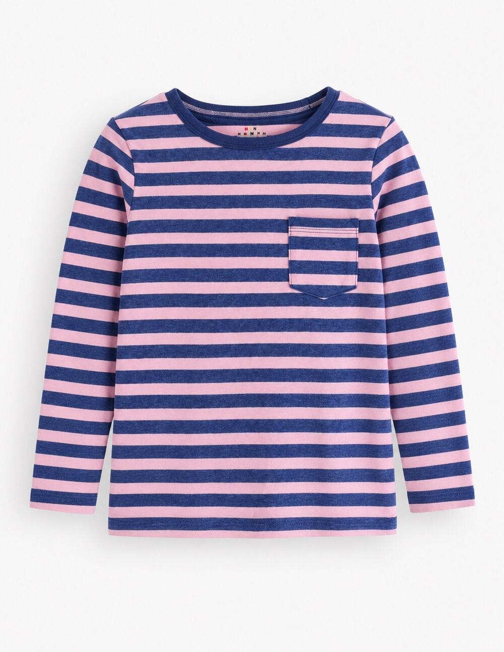 Mini Boden Striped Pocket Tee - Girls Size 7/8